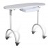 Table manucure pliable - profil- col. blanc